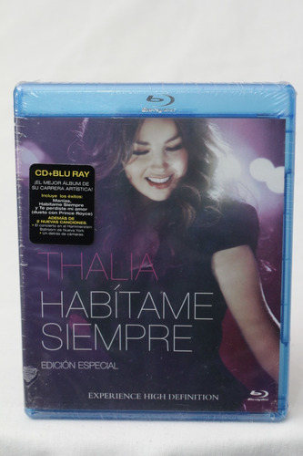 Cd + Blu-ray Thalia Habítame Siempre 2013 México Sellado