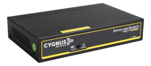 Switch 4 Bocas Poe 10/100 Cctv Cygnus S1004-60-s2 2 Uplink