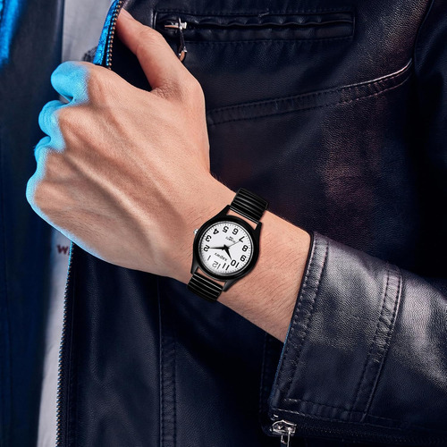Reloj De Pulsera Avaner Stretch Band, Para Hombre, Blanco Y