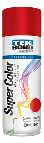 Spray Tekbond Vermelho Metalico 350ml   23301006900