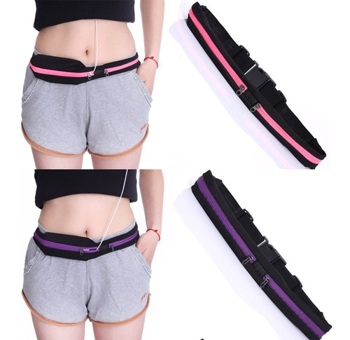 Cangurera Cinturon Con Bolsas Para Correr Runner Belt Gym