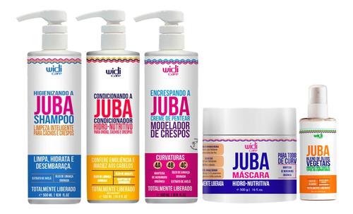 Kit Widi Care Juba Shampoo Cond Encrespando Mascara Blend