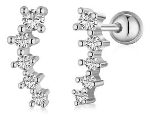 comprar Aro Cinco Circones, Plata 925, Baño Rodio