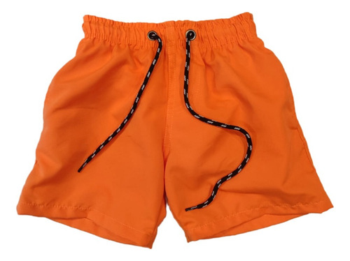 Short Baño Niño Colores Fluor Con Suspensor Premium