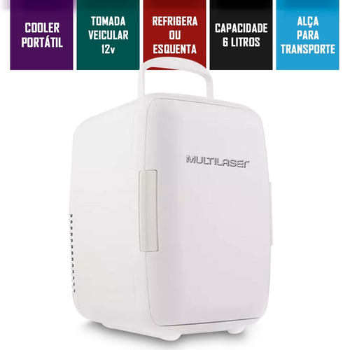 Imagem 1 de 5 de Mini Geladeira Portátil Cooler 6 Litros 12v Carro
