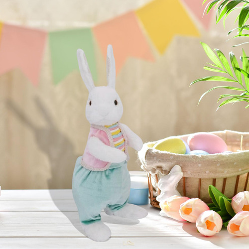 De Pascua De Peluche, Estatua De Conejo, Regalo De Estilo C