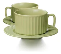 Comprar Tazas De Café Luxu Con 2 Platos +2 Tazas De Café De Cerámica