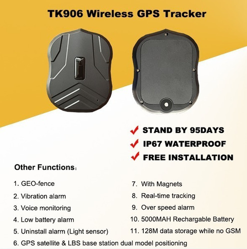 Imagen 3 de 10 de Localizador Gps Pila 90 Dias Iman Sumergible App Sim Gratis