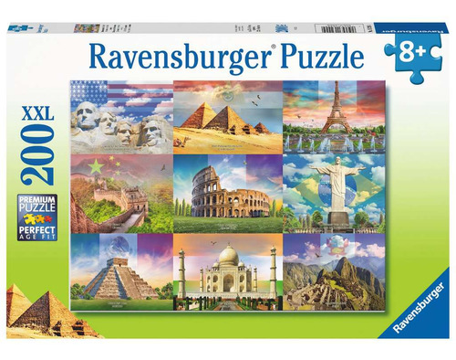 Rompecabezas Monumentos Del Mundo 200 Pzas Xxl Ravensburger