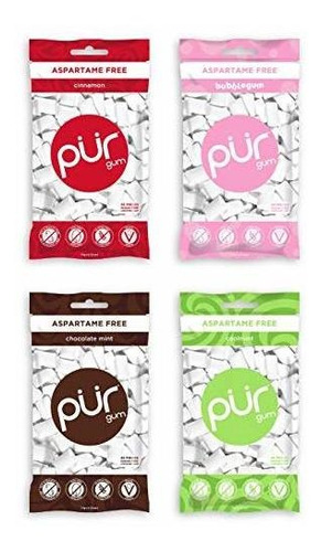 Chicle - Pur Gum Variety Pack - Cool Mint, Chocolate Mint, C