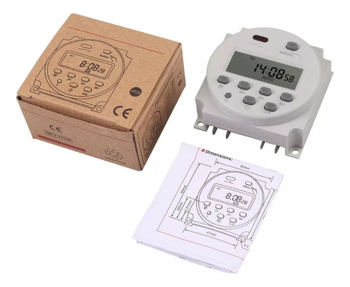 Timer Temporizador Digital Programable 220v Cn101a Cables 