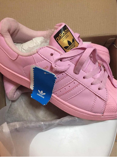 tenis adidas superstar rosas