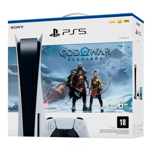 Console Mídia Física Com God Of War Ragnarok Playstation 5 Cor Branco