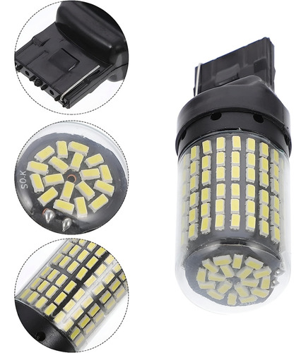 X2 Ampolleta Led T20 7440 144led Luz Blanca 360° Auto 1cont