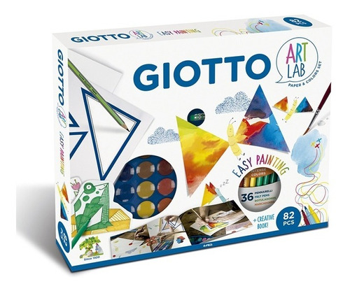 Set Arte Pintura Para Niños 82 Pcs Giotto Art Lab