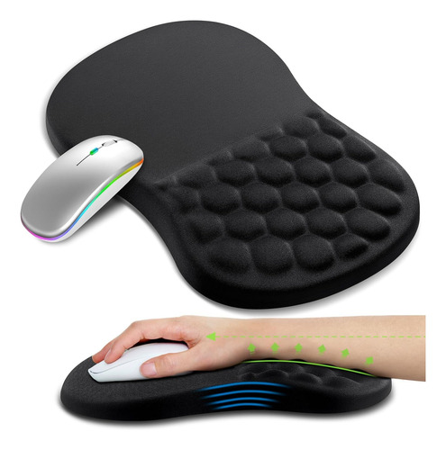 Mouse Pad, Mouse Pad Ergonômico Com Design De Massagem,