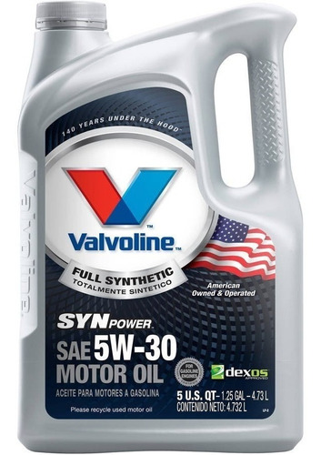 Aceite 5w30 Sintetico 4.73 Litros Synpower Valvoline