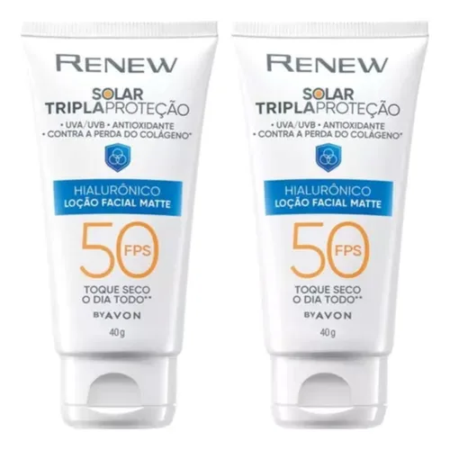 comprar Kit 2 Renew Solar 50fps 40g Avon