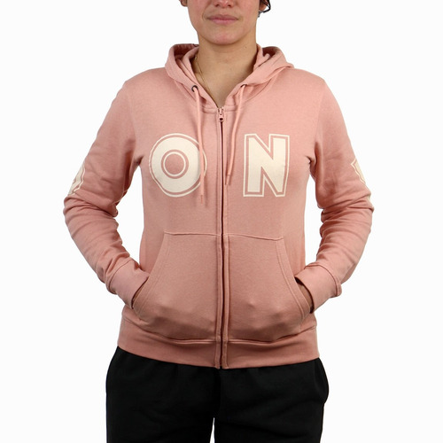 Campera Pony De Mujer  C/ Capucha - Rosa Viejo