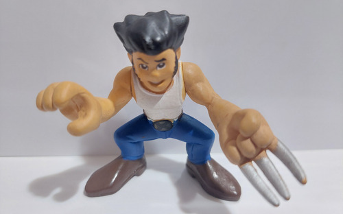 Wolverine Logan White - Marvel Super Hero Squad - Hasbro (Usado)