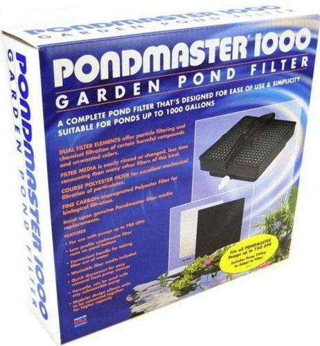 Pondmaster Pm Filtro Estanque Jardin Mediano Mango Bloqueo