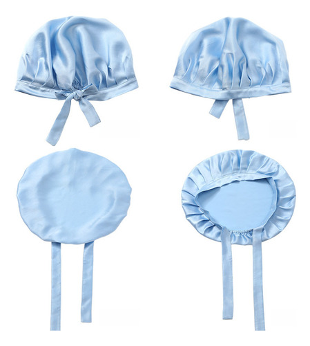 Gorro De Seda, Color Morera, Ajustable Y Transpirable, Color
