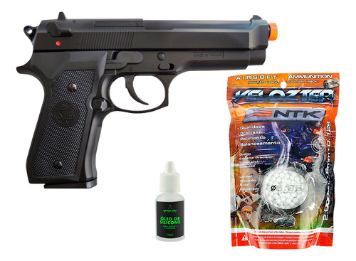 Arma Beretta Airsoft Kwc Taurus Pt92 M92 + 2000 Bbs + Óleo