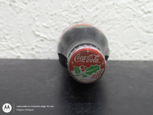Botella Coca Cola Navidad 1999 Santa Serigrafia 237ml Llena (Usado)