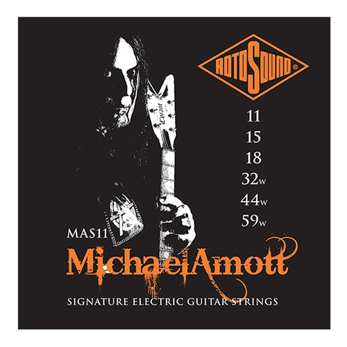 Encordoamento Guitarra Rotosound Mas11 (michael Amott) 0.11