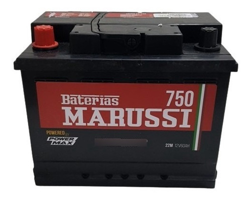 Bateria Marussi Standard 24m 750a 12v  60ah