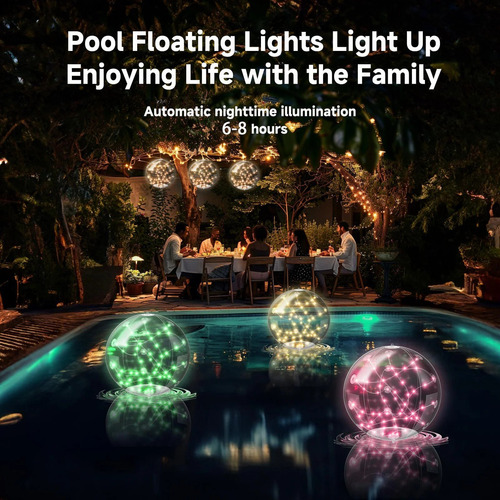 Luzes De Piscina Flutuantes Luzes Solares De Piscina Que Flu