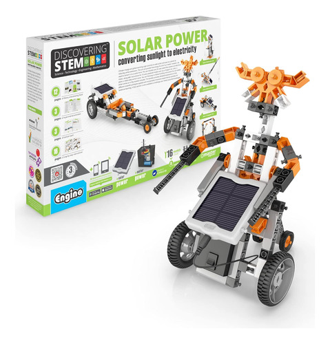 Engino S.t.e.m. Kit De Modelo De Construcción De Energía Sol