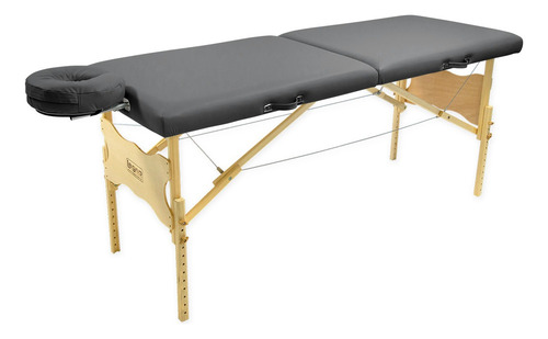 Maca Portátil Antares Maleta Regulagem De Altura 80cm Spa Cor Cinza