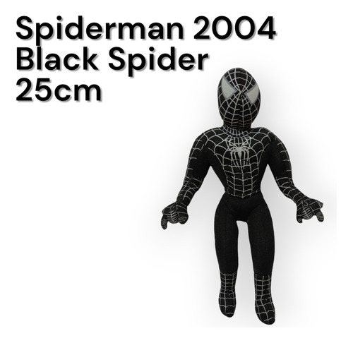 Spiderman Negro 25cm - Peluche Retro Vintage - Black Spider 