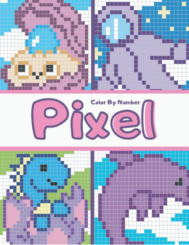 Libro: Pixel Color By Number: Mosaic Coloring Books For Kids