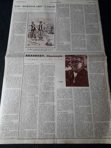 Diario La Prensa 1972 Balnearios Claromeco Palito Ortega