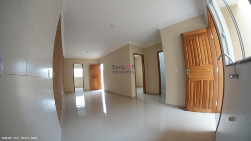 Casa Para Venda Em Ponta Grossa, Cará-cará, 3 Dormitórios, 1 Banheiro, 2 Vagas - _1-1744496