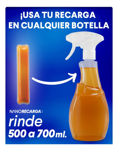 Nanolife Antigrasa - Recarga 600 Ml - 5 Unidades