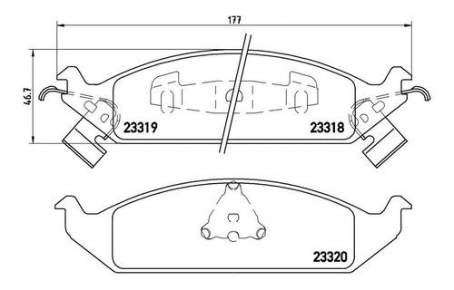 Balatas Brembo (d) Chrysler Sebring 96-00 Cirrus Dodge Strat