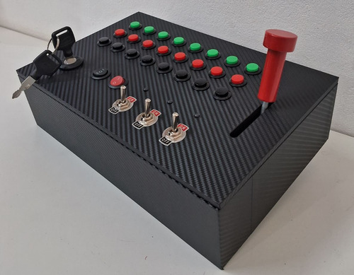 Button Box Painel Joystick 32 Funções Pc Usb Ets2 Ats Mod7