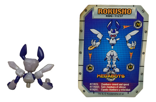 Hasbro Figura De Medabots Rokusho Mini Nas/kodansha 2005 (Usado)