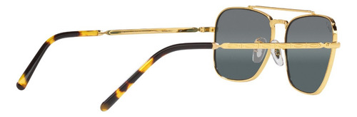 Lente De Sol Ray-ban 0rb3636 New Caravan Polarizado Unisex New Caravan Polar Clear Gradient Dark Blue Legend Gold Legend Gold