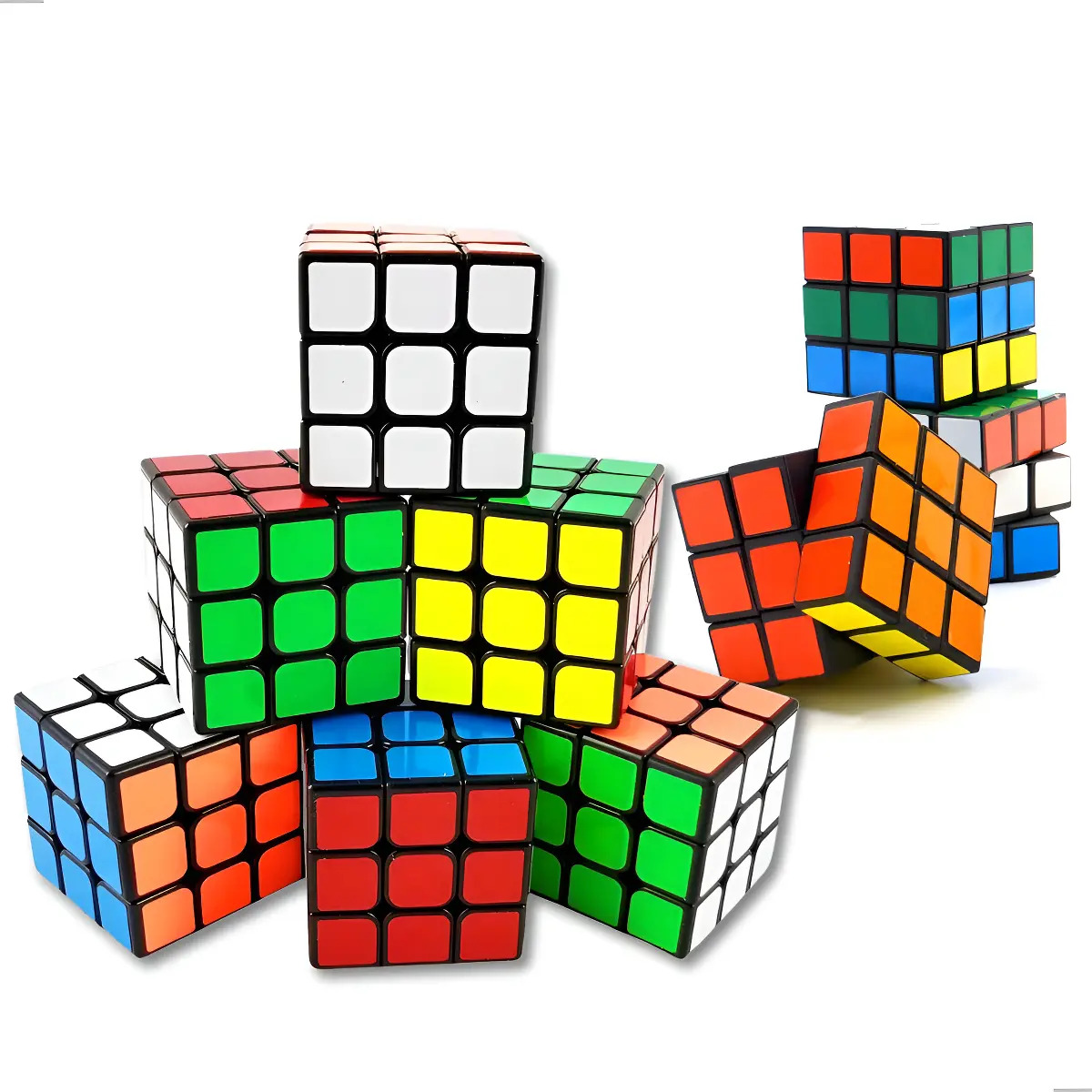 Kit 12 Cubo Mágico Lembrancinhas Atacado Prenda Aniversário Colorido