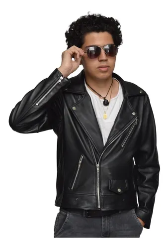Cazadora piel cruzada hombre sales