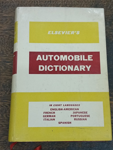 Automobile Dictionary * In Eight Languages * Elsevier *