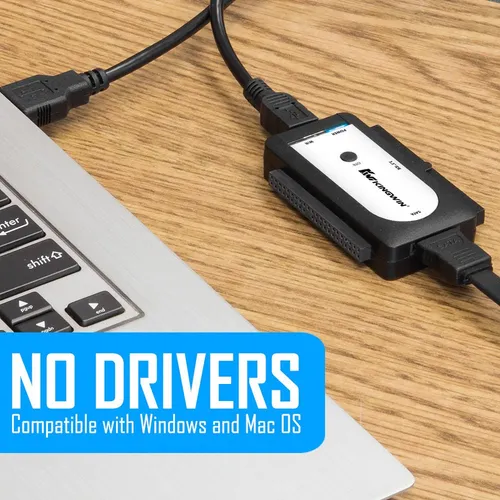 Adaptador Usb 2.0 A Sata/ide Kingwin Usi-2535 Para 2.5, 3.5