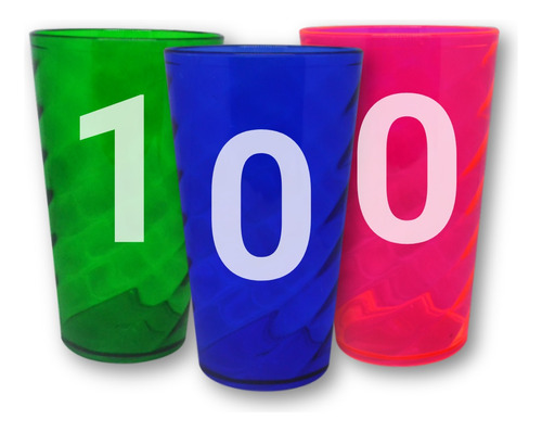 Vasos Twister 500ml En Caja Gran Calidad Variedad De Colores