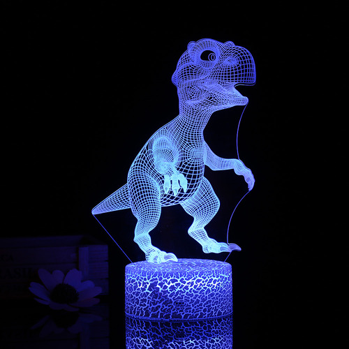 Lámpara Led Nocturna 3d Diaur Con Mando A Distancia Para Dec