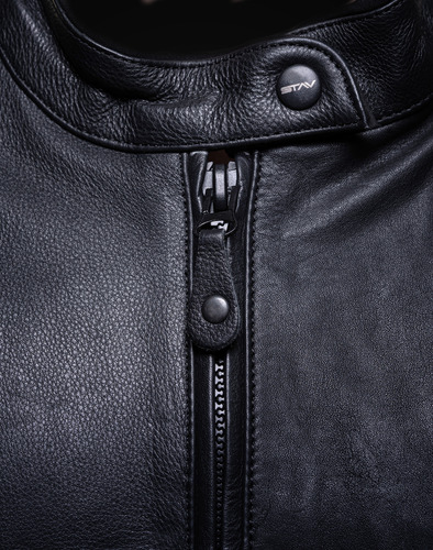Imagen 7 de 8 de Campera Cuero Moto Stav Lady Style Protection Shock Control