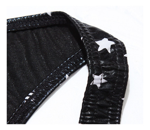 Calzoncillos De Cuero Estampados De Cintura Baja Para Hombre